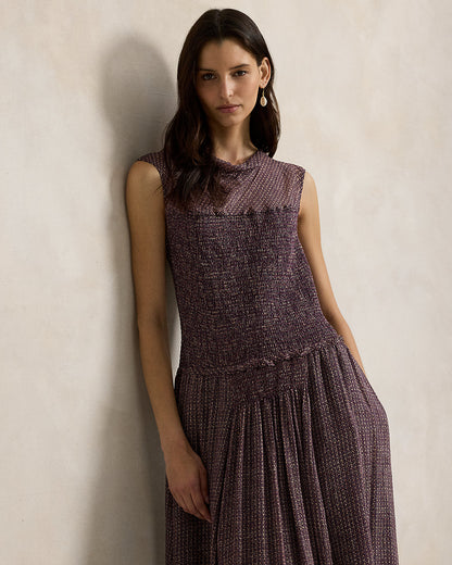 Ralph Lauren Crinkle Printed Dress