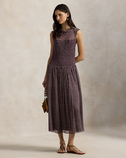 Ralph Lauren Crinkle Printed Dress