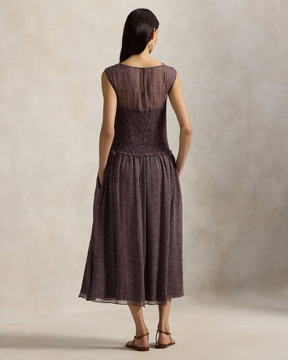 Ralph Lauren Crinkle Printed Dress