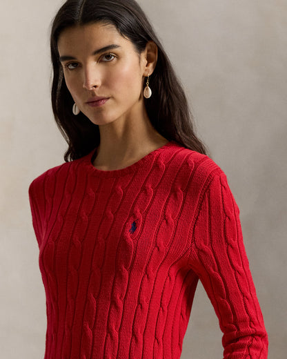 Ralph Lauren CableKnit Bodice Cotton Dress