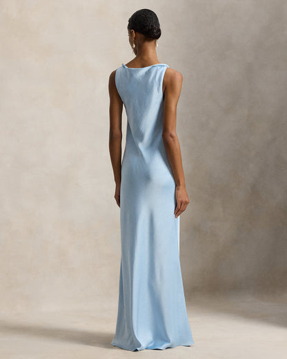 Ralph Lauren TwistedStrap Satin Dress