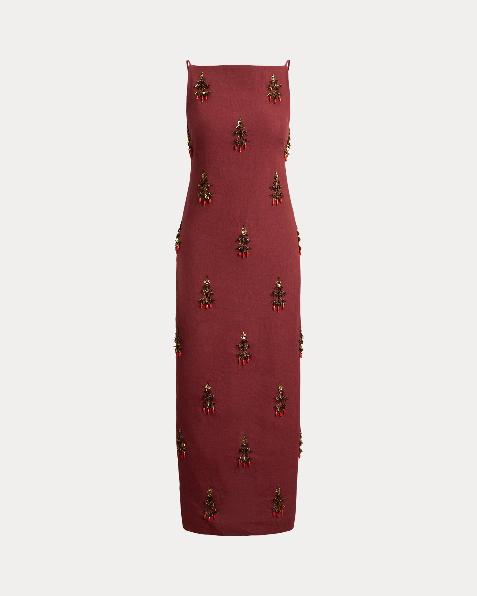Ralph Lauren Beaded Linen Dress