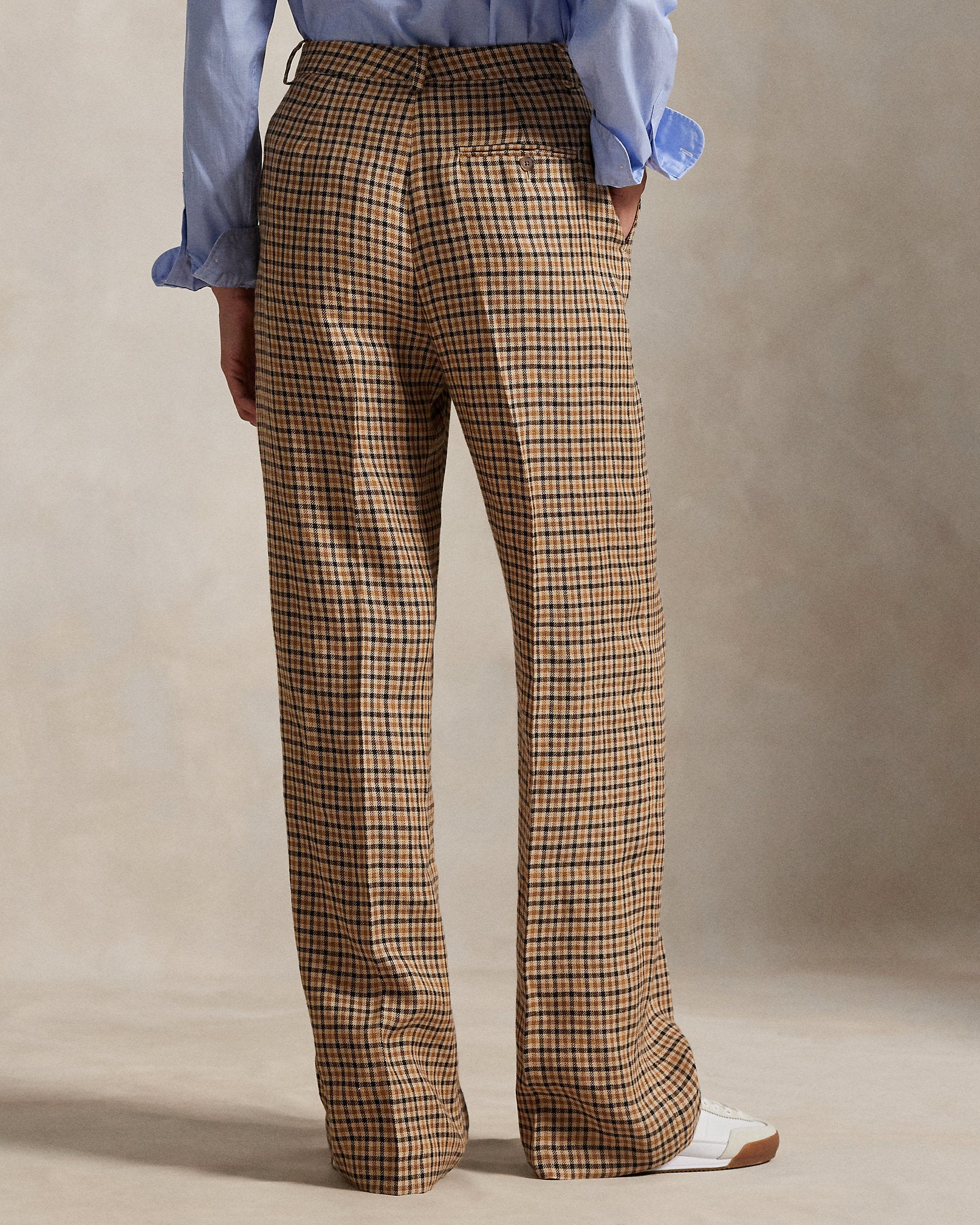 Ralph Lauren Plaid Tweed WideLeg Pant