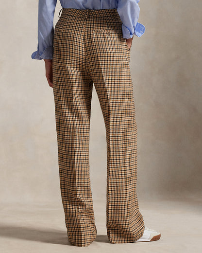 Ralph Lauren Plaid Tweed WideLeg Pant