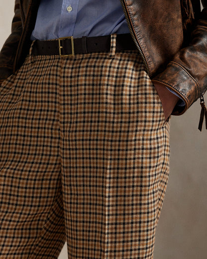 Ralph Lauren Plaid Tweed WideLeg Pant