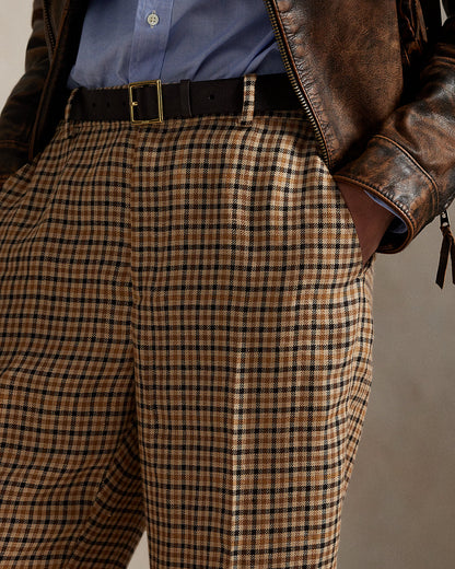 Ralph Lauren Plaid Tweed WideLeg Pant