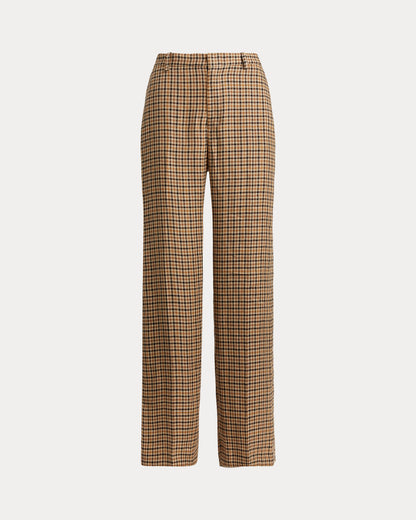 Ralph Lauren Plaid Tweed WideLeg Pant