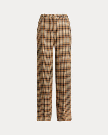 Ralph Lauren Plaid Tweed WideLeg Pant