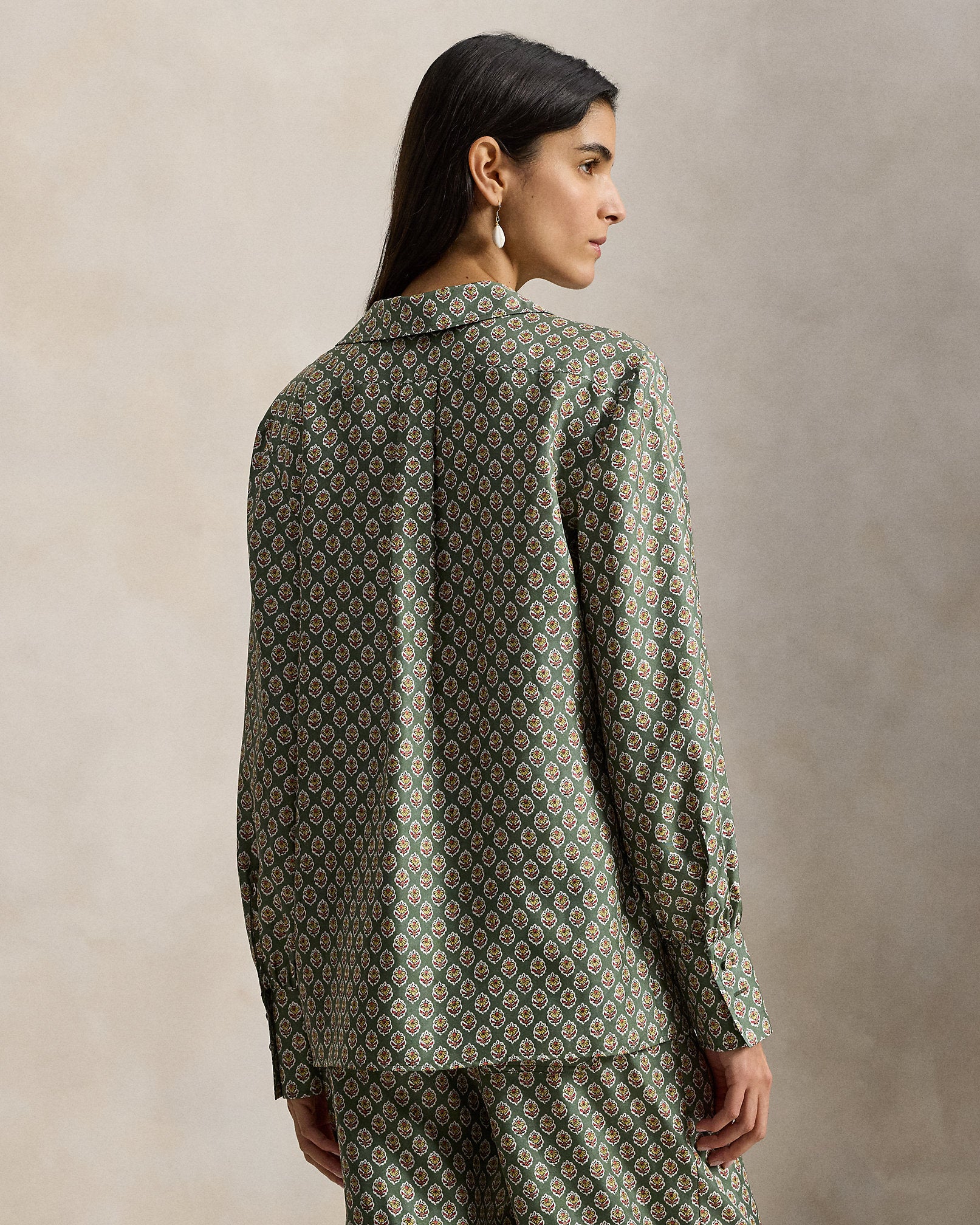 Ralph Lauren FloralPrint Silk Shirt