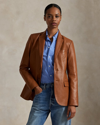 Ralph Lauren Leather Blazer