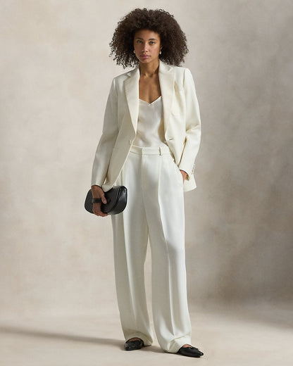 Ralph Lauren SingleBreasted SilkLapel Wool Blazer