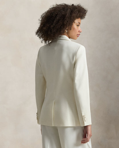 Ralph Lauren SingleBreasted SilkLapel Wool Blazer