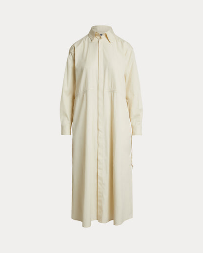 Ralph Lauren Cotton Drawcord Shirtdress