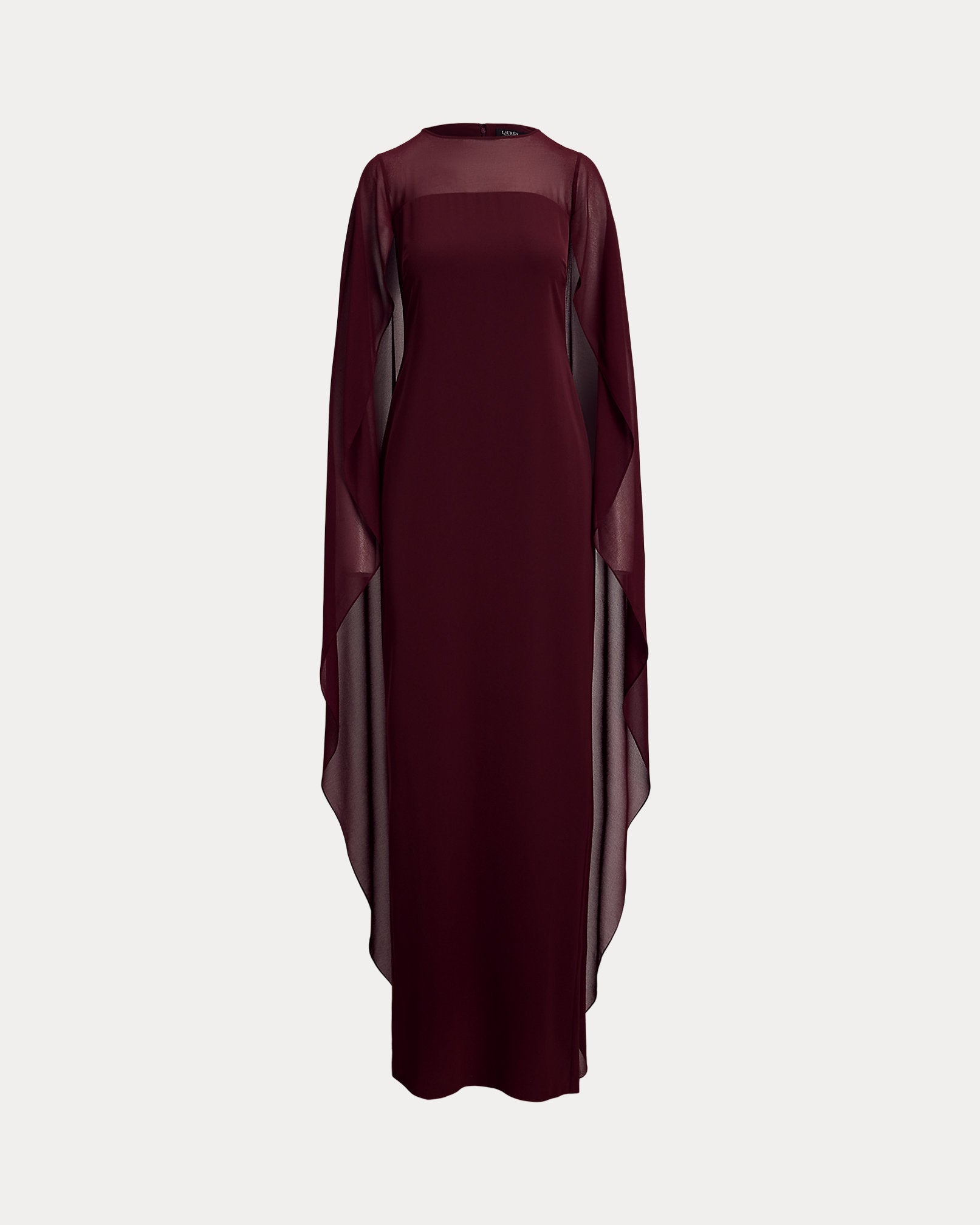 Ralph Lauren Cape Georgette Gown