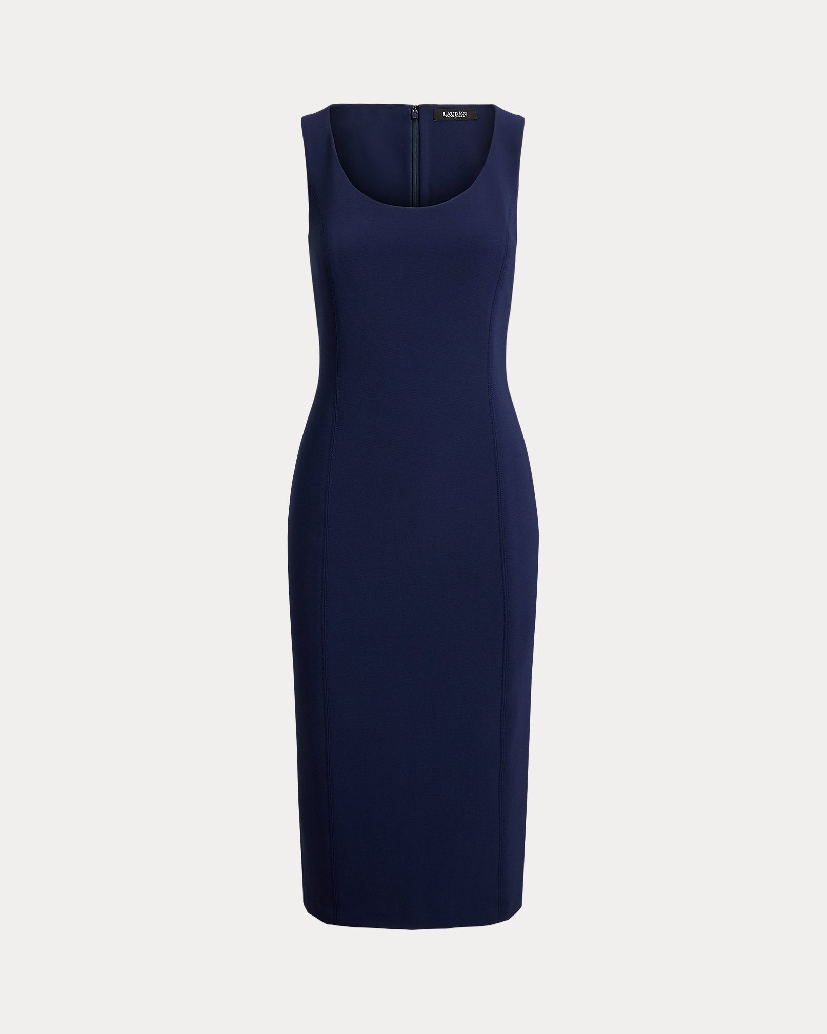 Ralph Lauren Faille Sleeveless Midi Cocktail Dress