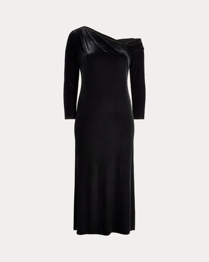 Ralph Lauren Velvet Asymmetrical Gown