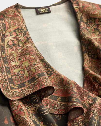 Ralph Lauren PaisleyPrint Wrap Dress