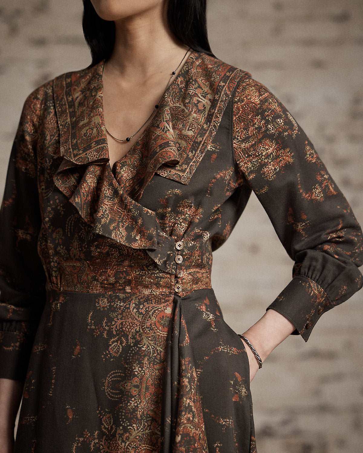 Ralph Lauren PaisleyPrint Wrap Dress