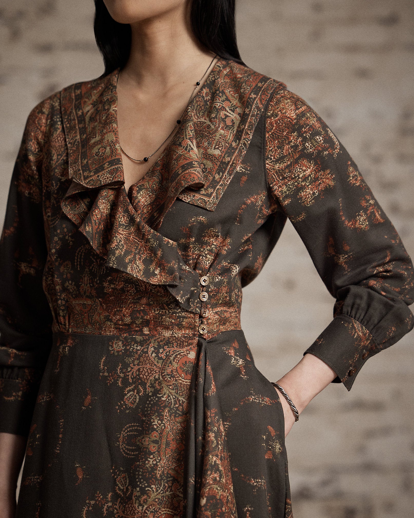 Ralph Lauren PaisleyPrint Wrap Dress