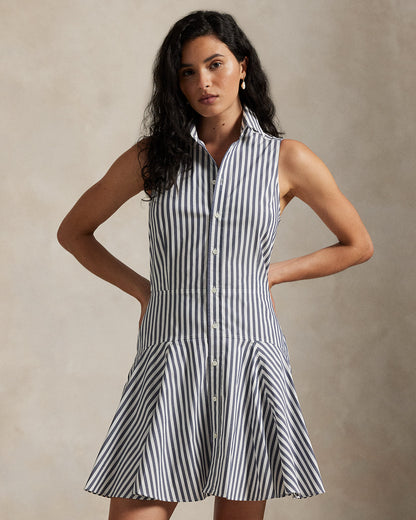 Ralph Lauren Striped Sleeveless Shirtdress