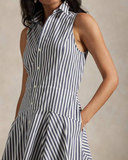 Ralph Lauren Striped Sleeveless Shirtdress