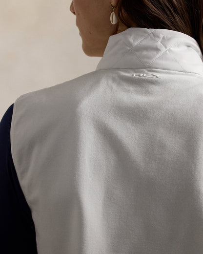 Ralph Lauren Hybrid QuiltedPanel Sleeveless Zip Vest