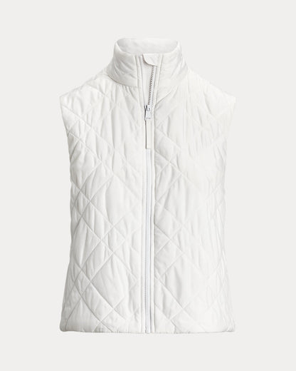 Ralph Lauren Hybrid QuiltedPanel Sleeveless Zip Vest