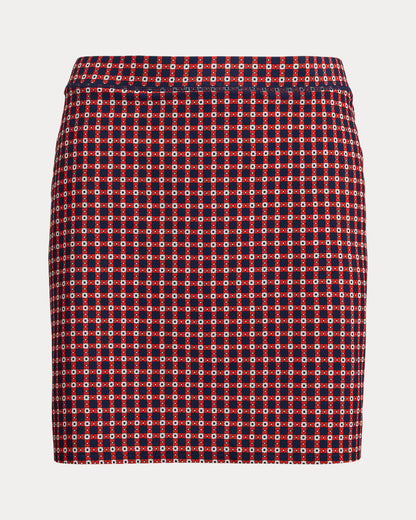 Ralph Lauren Gingham Performance Long Skort