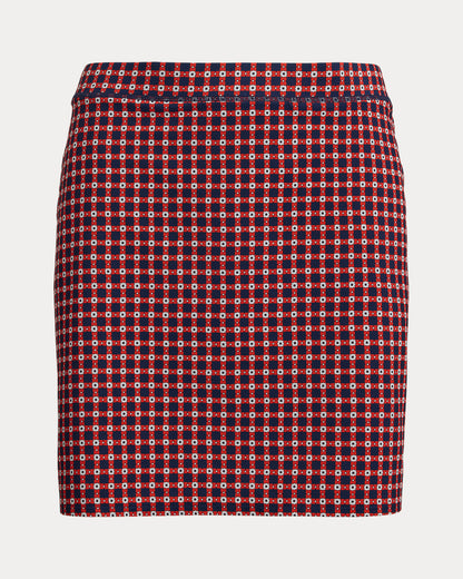 Ralph Lauren Gingham Performance Long Skort