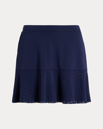 Ralph Lauren Eyelet Interlock Long Skort