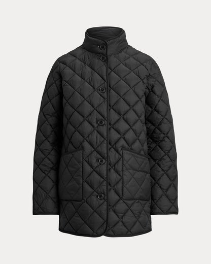Ralph Lauren DiamondQuilted Mockneck Jacket