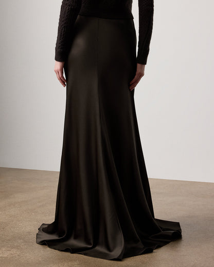 Ralph Lauren Masina Stretch Satin Skirt