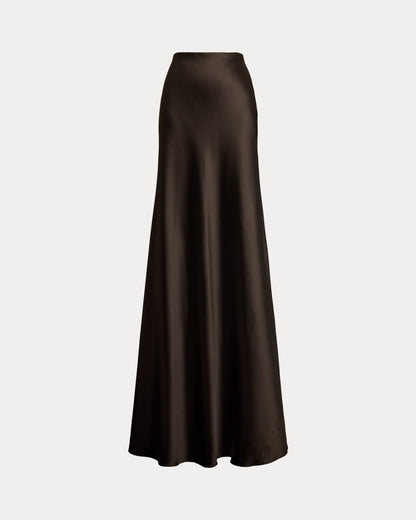 Ralph Lauren Masina Stretch Satin Skirt