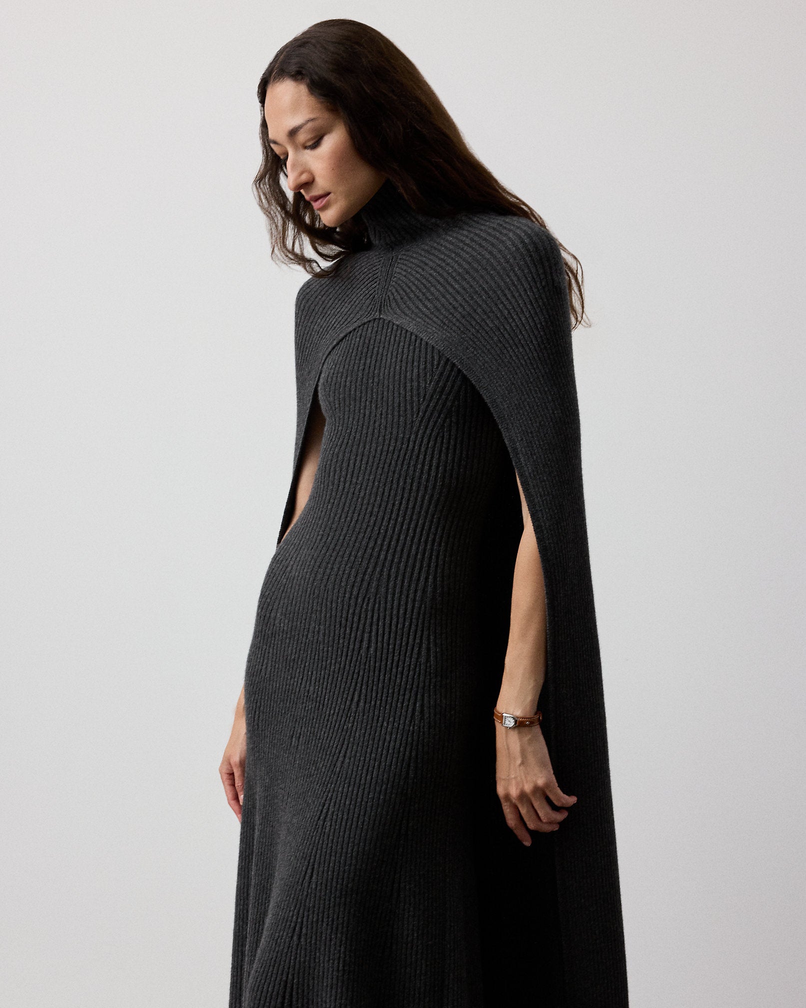 Ralph Lauren CashmereBlend Turtleneck Sweater Cape