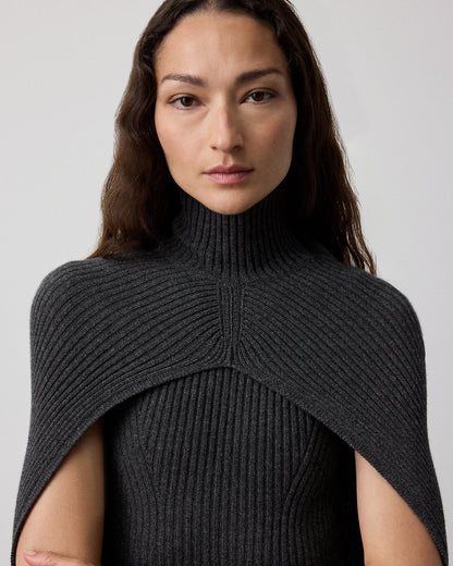 Ralph Lauren CashmereBlend Turtleneck Sweater Cape
