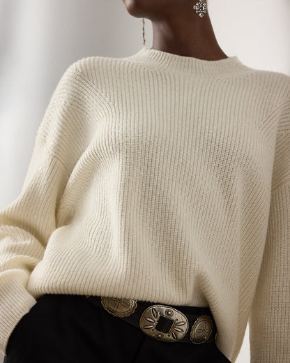 Ralph Lauren Embellished Cashmere Crewneck Sweater