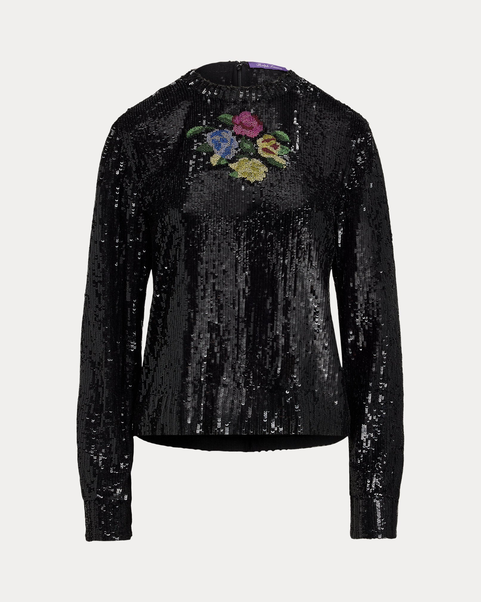 Ralph Lauren Sharon Embellished Tulle Top