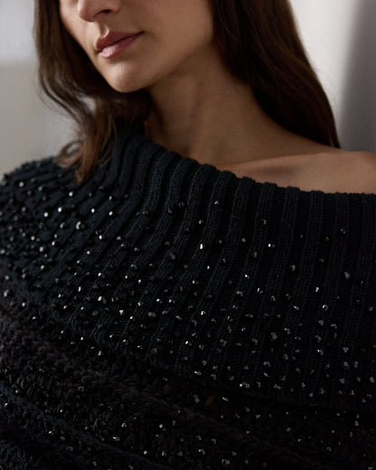 Ralph Lauren Embellished OfftheShoulder Sweater