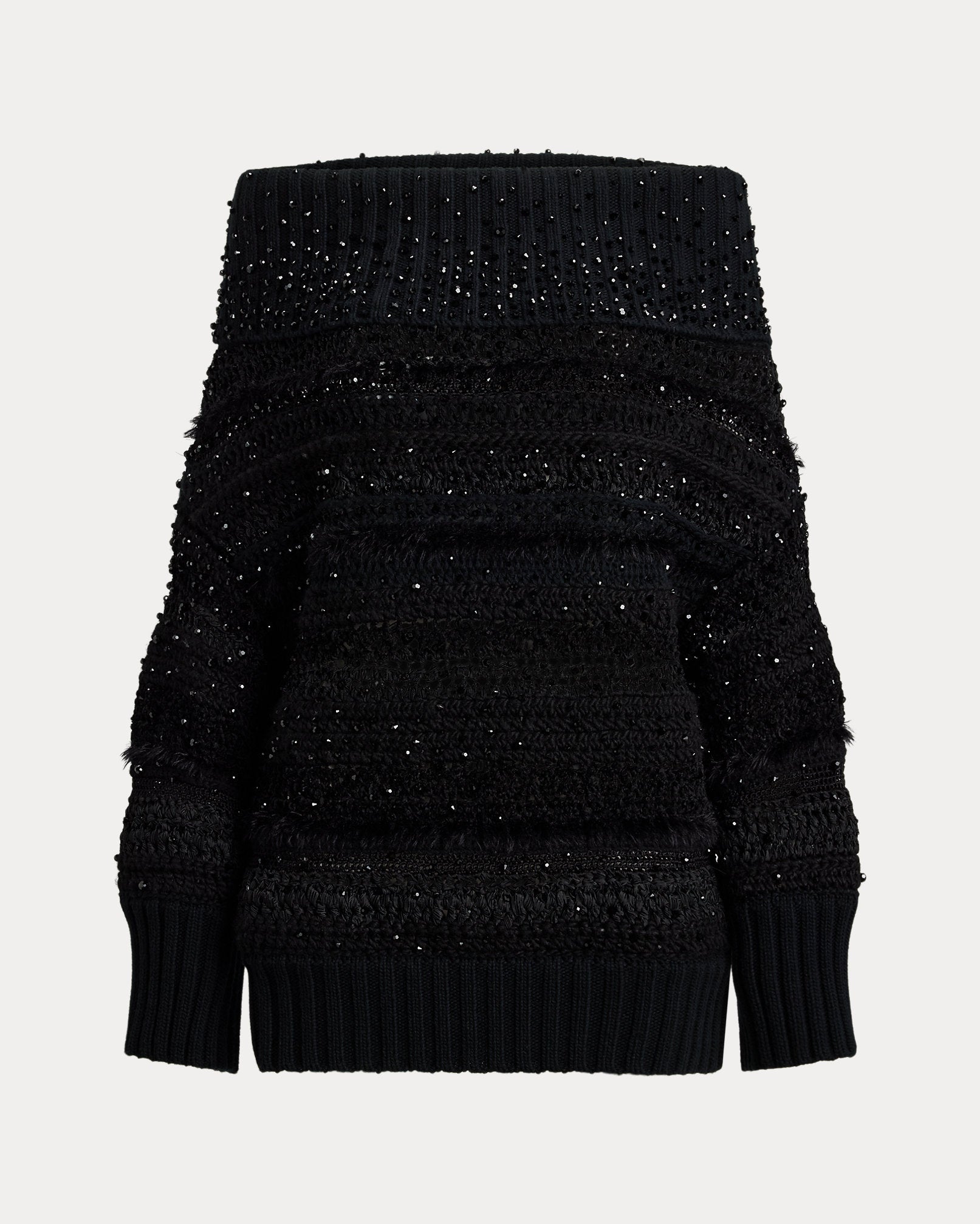 Ralph Lauren Embellished OfftheShoulder Sweater