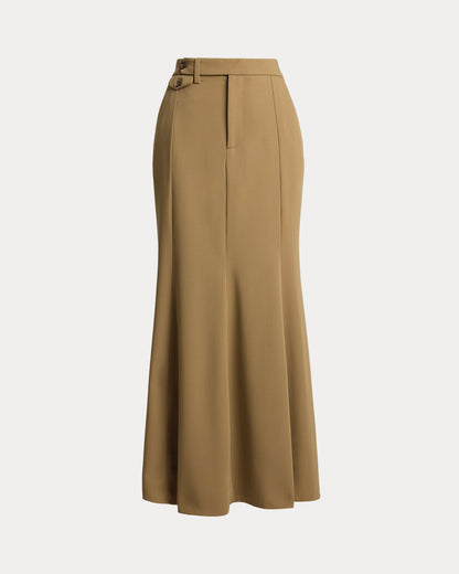 Ralph Lauren Teyanna Wool Gabardine Skirt