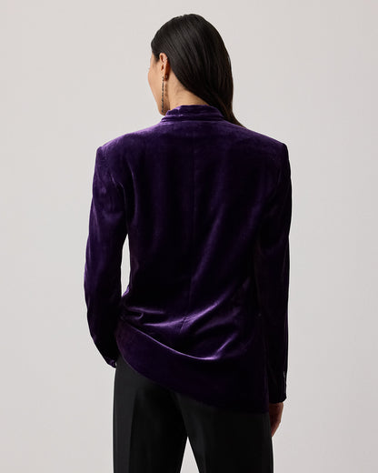 Ralph Lauren Ansley Stretch Velvet Jacket