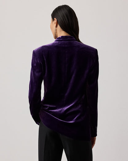 Ralph Lauren Ansley Stretch Velvet Jacket