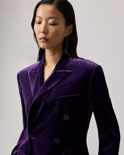 Ralph Lauren Ansley Stretch Velvet Jacket
