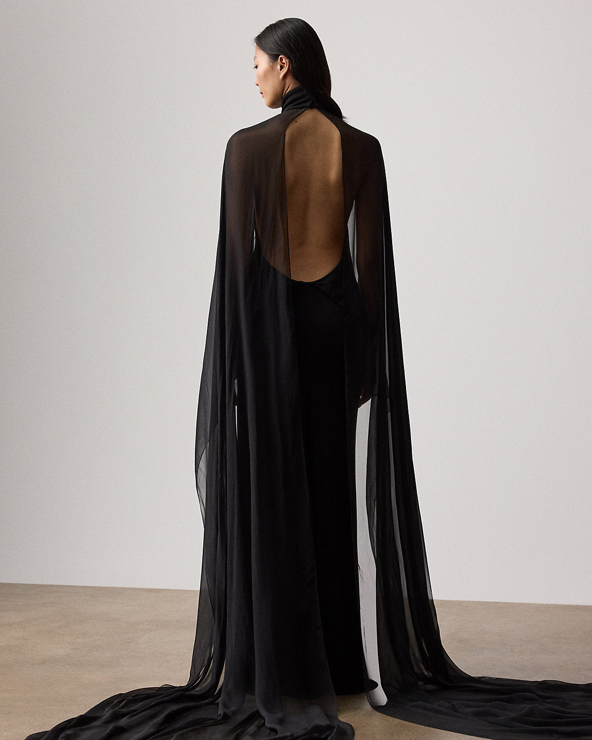Ralph Lauren Tilly Jersey Evening Dress