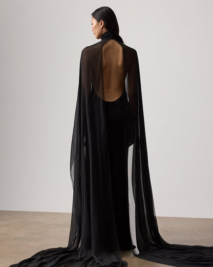 Ralph Lauren Tilly Jersey Evening Dress