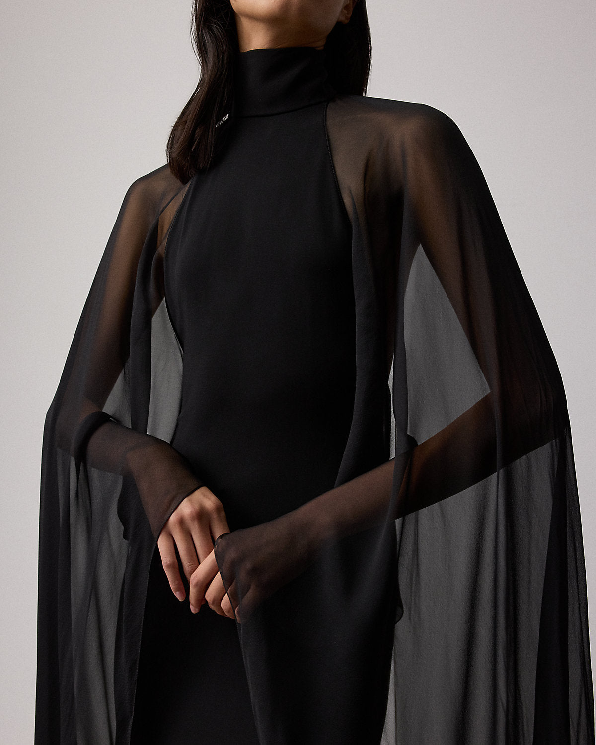 Ralph Lauren Tilly Jersey Evening Dress