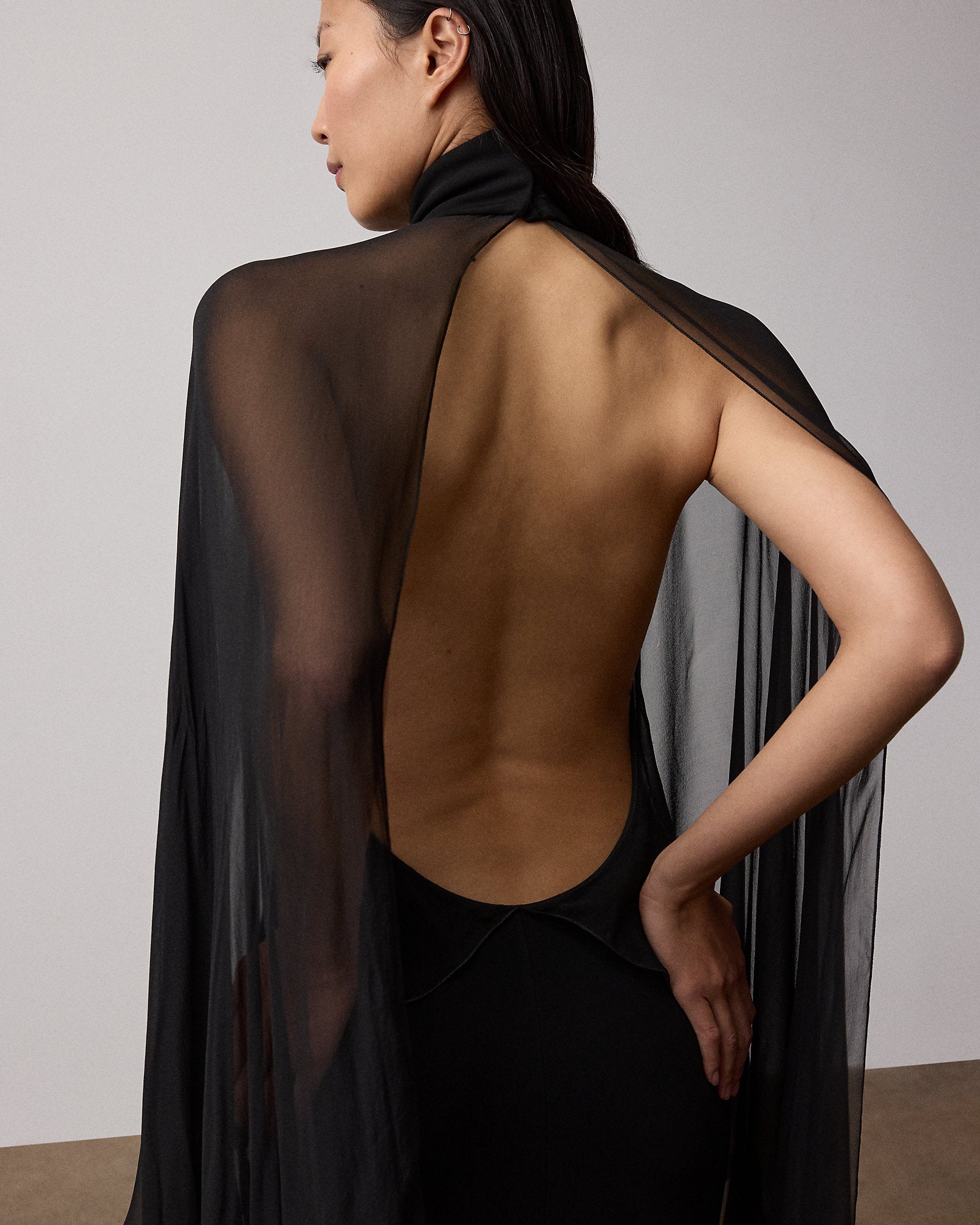 Ralph Lauren Tilly Jersey Evening Dress