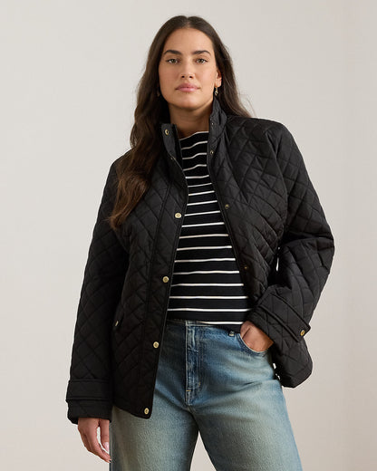 Ralph Lauren DiamondQuilted Mockneck Jacket