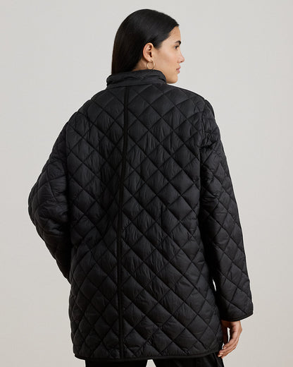 Ralph Lauren DiamondQuilted Mockneck Jacket