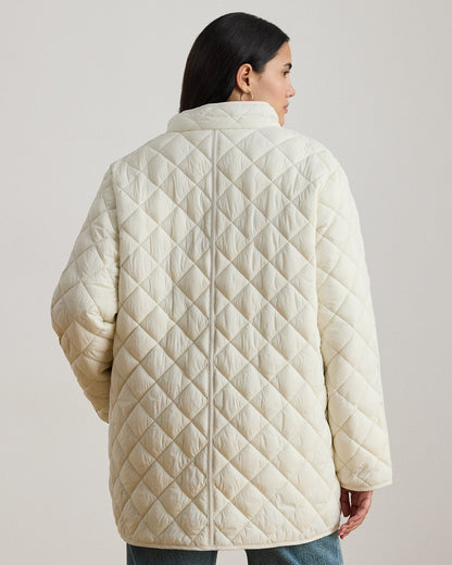 Ralph Lauren DiamondQuilted Mockneck Jacket